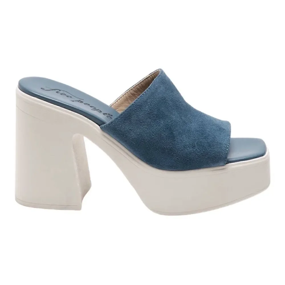 Free People Zoe Platform Sandal 40 EU / 10 M US, WINDING RIVER Combo